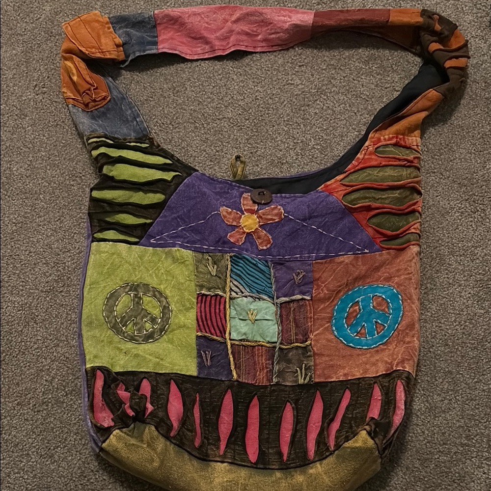 Colorful Patchwork Shoulder Bag